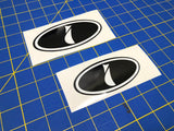 Front & Rear Emblem Vinyl Overlay i Badge Hatchback (08-14 Impreza WRX/STI)