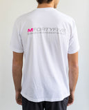 Signature Crew Neck Tee - White/Pink