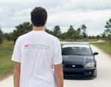 Signature Crew Neck Tee - White/Pink