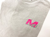 Signature Crew Neck Tee - Grey/Pink **Faulty Discounted Batch**