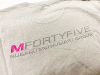 Signature Crew Neck Tee - Grey/Pink **Faulty Discounted Batch**